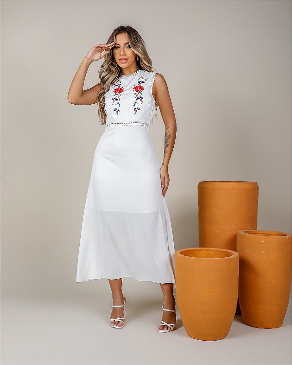 Vestido Bordado Dior
