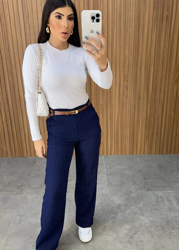 Calça Risca de Giz