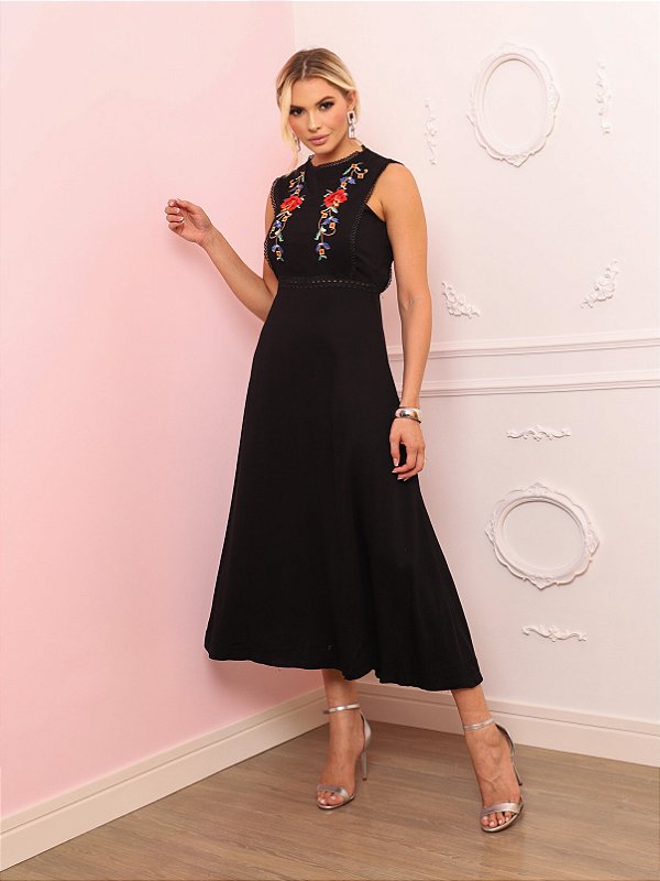 Vestido Bordado Dior